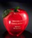 Picture of Red Crystal Apple Paperweight