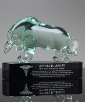 Picture of Art Glass Bull Award