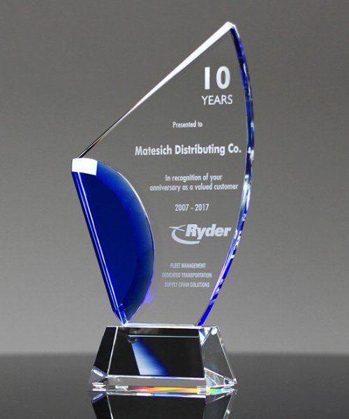 Picture of Avant Blue Crystal Award