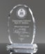 Picture of Skyline Oval Crystal Award