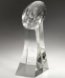 Picture of Large Faceted Crystal Football Trophy