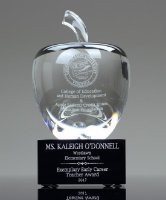 Picture of Classic Crystal Apple Award