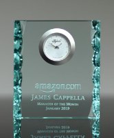 Picture of Jade Crystal Desk Clock