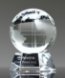 Picture of Crystal World Globe Pyramid Award