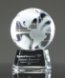 Picture of Crystal World Globe Pyramid Award