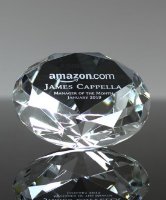 Picture of Crystal Diamond Paperweight