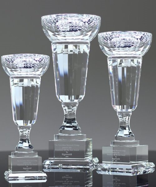 Picture of Elegant Crystal Trophy Cups