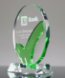 Picture of Green Crystal Check Mark Award