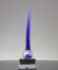 Picture of Blue Voyage Art Glass Boat Award