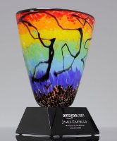 Picture of Spectra Art Glass Trophy Vase