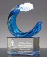 Picture of Tidal Wave Art Glass Award