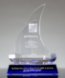 Picture of Faceted Sailboat Crystal Award