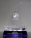 Picture of Faceted Sailboat Crystal Award