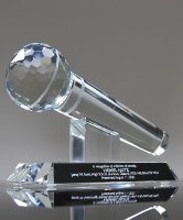 Picture of Crystal Microphone Trophy