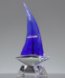 Picture of Blue Voyage Art Glass Boat Award