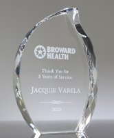 Picture of Crystal Faceted Flame Award