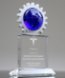 Picture of Silver Gear World Globe Crystal Plaque