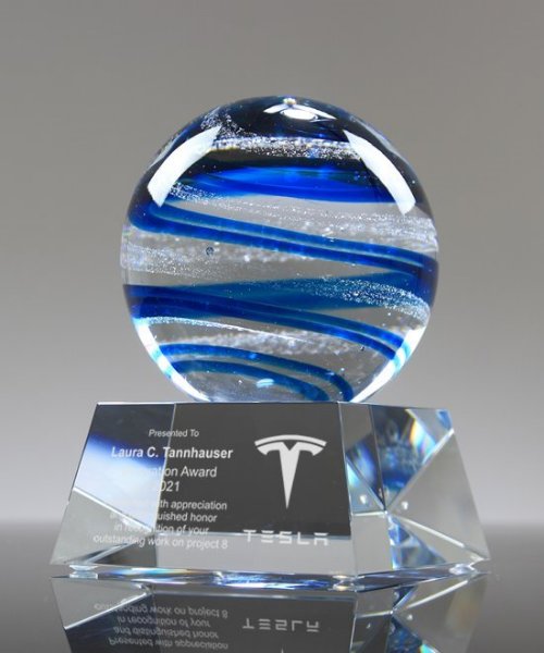 Picture of Ocean Globe Crystal Award