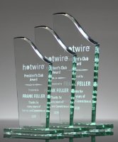 Picture of Jade Glass Swoosh Award