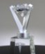 Picture of Symmetry Diamond Clear Crystal Award