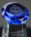 Picture of Diamond Sphere Blue Crystal Award