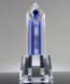 Picture of Crystal Pinnacle Award Blue Tower