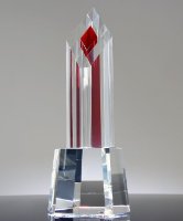 Picture of Crystal Pinnacle Award Red Tower