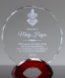 Picture of Red Arc Glass Circle Award