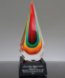 Picture of Colorful Rain Drop Art Glass Award