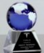 Picture of Blue Globe Crystal Trophy