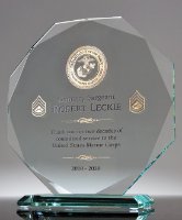 Picture of Military Service Crystal Award