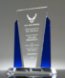 Picture of Military Retirement Award Crystal