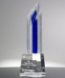 Picture of Crystal Pinnacle Award Blue Tower