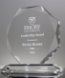 Picture of Clear Crystal Octagon Award