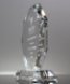 Picture of Clear Crystal Octagon Award