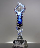 Picture of Achievement Ovation Art Glass Award