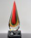 Picture of Colorful Rain Drop Art Glass Award