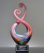 Picture of Colorful Curl Art Glass Award