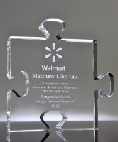 Picture of Puzzle Piece Crystal Award