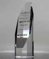 Picture of Pristine Octagon Tower Crystal Award