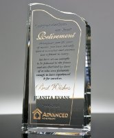 Picture of Retirement Wave Crystal Award