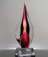 Picture of Ecstasy Flame Art Glass Award