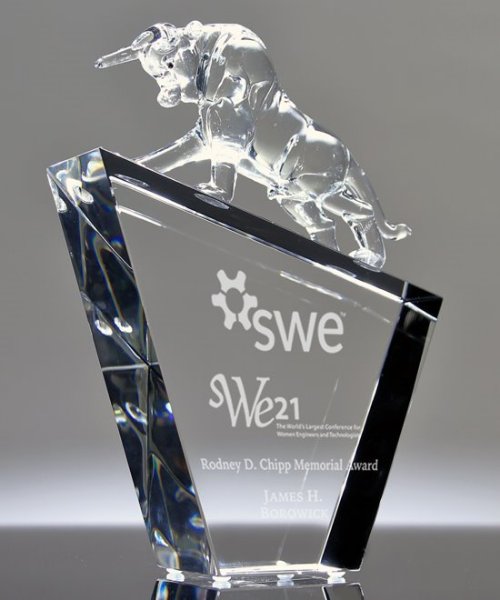 Picture of Crystal Bull Trophy