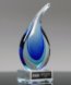 Picture of Art Glass Rain Drop Award