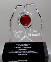 Picture of Galaxy Sphere Red Crystal Award