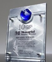 Picture of Continental World Globe Award Plaque