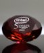 Picture of Red Crystal Diamond Paperweight