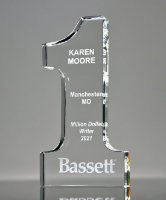 Picture of Number 1 Crystal Award