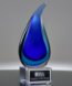 Picture of Art Glass Rain Drop Award