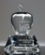 Picture of Clear Crystal Apple Award